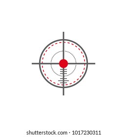 aim icon. Elements of gun aim icon. Premium quality graphic design icon. Signs, symbols collection icon for websites, web design, mobile app on white background