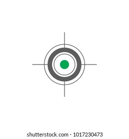 aim icon. Elements of gun aim icon. Premium quality graphic design icon. Signs, symbols collection icon for websites, web design, mobile app on white background