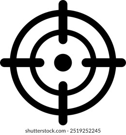 Icono de puntería. arma de fuego, pistola, arma, Vector
