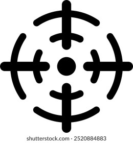 Icono de puntería. arma de fuego, pistola, arma, Vector