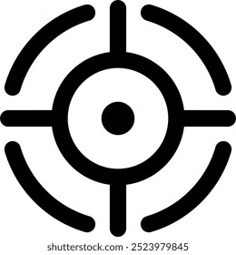 Icono de puntería. arma de fuego, pistola, arma, Vector