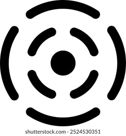 Icono de puntería. arma de fuego, pistola, arma, Vector