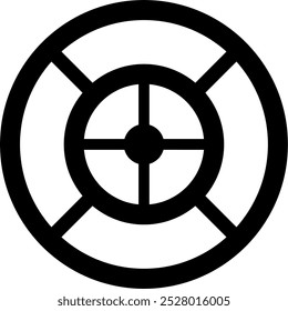 Icono de puntería. arma de fuego, pistola, arma, Vector