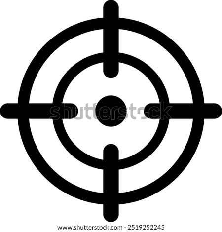 aim icon. firearm, gun, weapon, vector