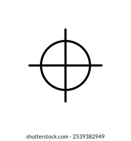 Aim icon Flat art illustration in outline