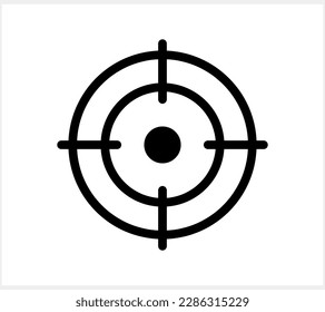 Aim icon. Idea, concept sign. Winner, target goal icon. Success logo. Stencil vector stock illustration EPS 10