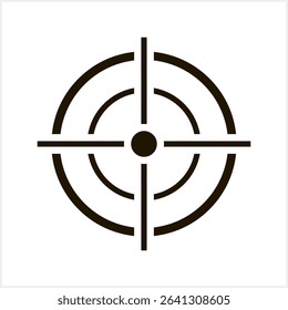 Aim icon. Idea, concept sign. Winner, target goal icon. Success logo. Stencil vector stock illustration