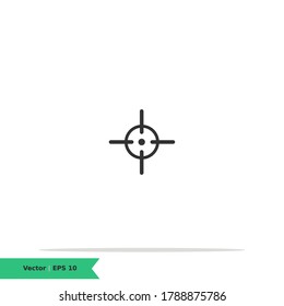 Aim Icon Illustration Logo Template. Aim Icon Sign Symbol. Vector Icon EPS 10