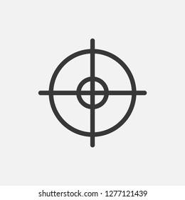 Aim icon isolated on background. Target symbol modern, simple, vector, icon for website design, mobile app, ui. Vector Illustration