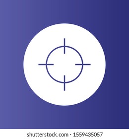  Aim icon isolated on background

