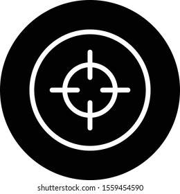  Aim icon isolated on background
