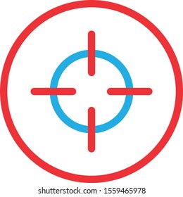  Aim icon isolated on background
