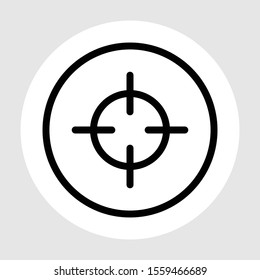  Aim icon isolated on background

