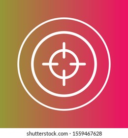 Aim icon isolated on background
