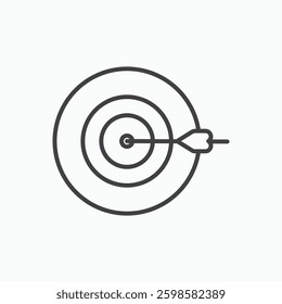 Aim icon isolated on white background