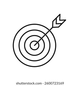 Aim icon isolated. simple vector icon on white background