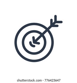 Aim icon. Isolated target and aim icon line style. Premium quality vector symbol drawing concept for your logo web mobile app UI design.