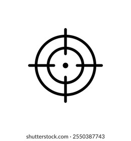 Aim icon linear logo isolated