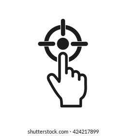 Aim   icon  on white background. Vector illustration.