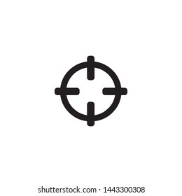 aim icon sign signifier vector