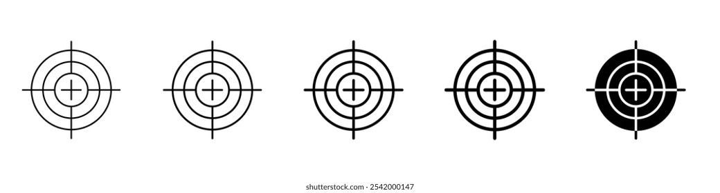 aim icon Simple outline illustration