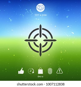 Aim icon symbol