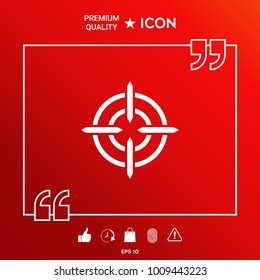 Aim icon symbol