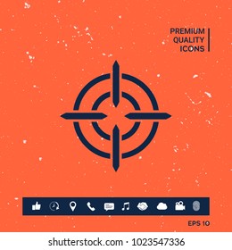 Aim icon symbol