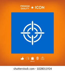 Aim icon symbol
