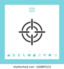 Aim icon symbol