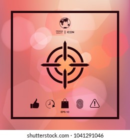 Aim icon symbol