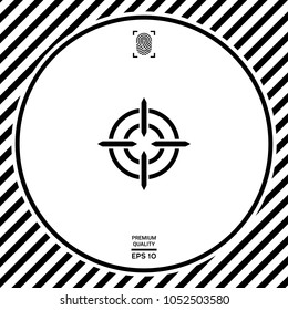 Aim icon symbol