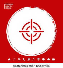Aim icon symbol
