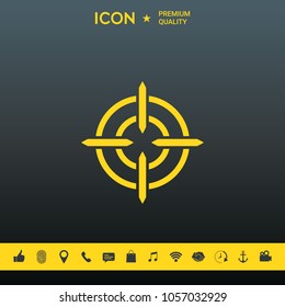 Aim icon symbol