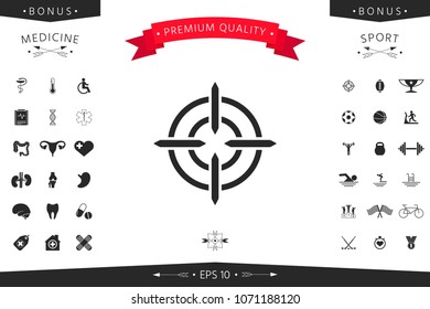 Aim icon symbol