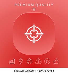 Aim icon symbol