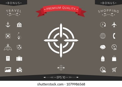 Aim icon symbol