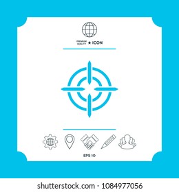 Aim icon symbol