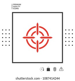 Aim icon symbol