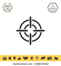 Aim icon symbol