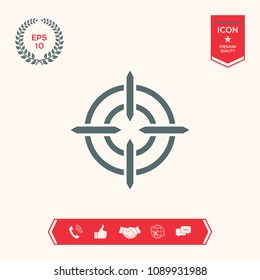 Aim icon symbol Aim icon symbol