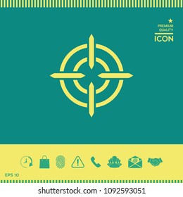 Aim icon symbol