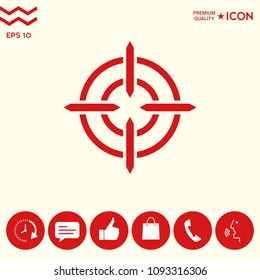 Aim icon symbol