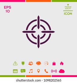 Aim icon symbol