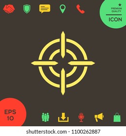 Aim icon symbol