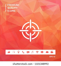 Aim icon symbol