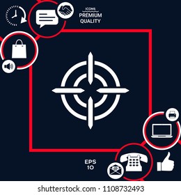 Aim icon symbol