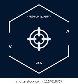 Aim icon symbol