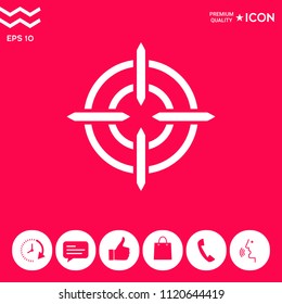Aim icon symbol