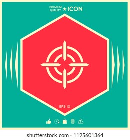 Aim icon symbol